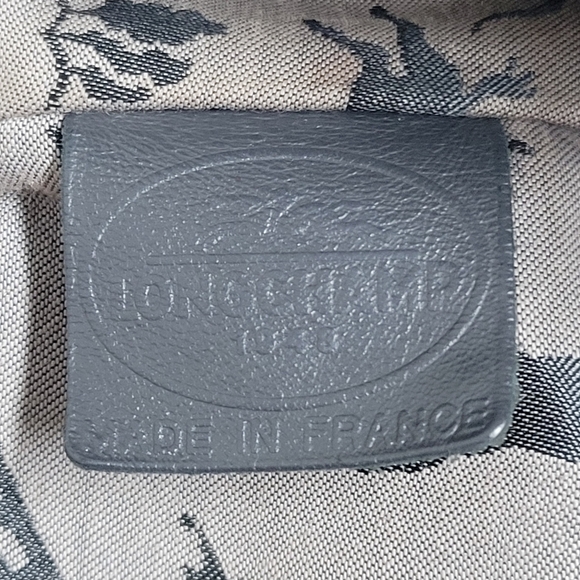 Longchamp Brown Distressed Antelope Leather Purse Made In France. - Picture 13 of 16